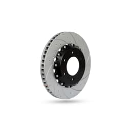 Pedders Two Piece Slotted & Dimpled Geomet Coated Rotor