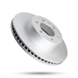 Slotted Geomet Coated Rotor (6 Slot) - Front Left