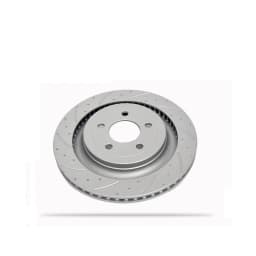 Pedders Slotted & Dimpled Geomet Coated Rotor