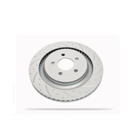 Pedders Slotted & Dimpled Geomet Coated Rotor