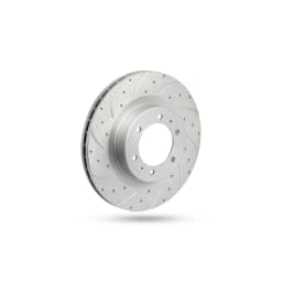 Pedders Slotted & Dimpled Geomet Coated Rotor