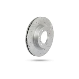 Pedders Slotted & Dimpled Geomet Coated Rotor