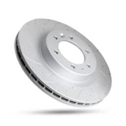 Pedders Slotted & Dimpled Geomet Coated Rotor