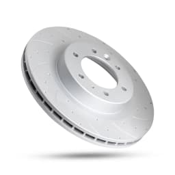 Pedders Slotted & Dimpled Geomet Coated Rotor