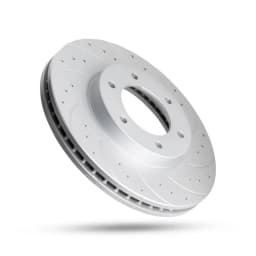 Pedders Slotted and Dimpled Geomet Coated Rotor (10 Slot)