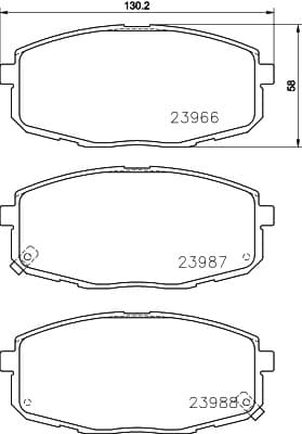6700015 Front Brake Pads