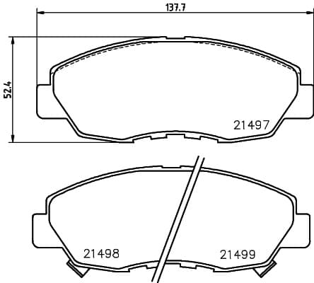 6700025 Front Brake Pads