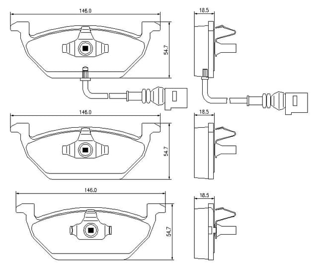 6720036E Front Brake Pads