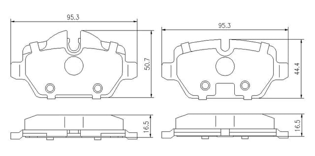 6720044E Rear Brake Pads