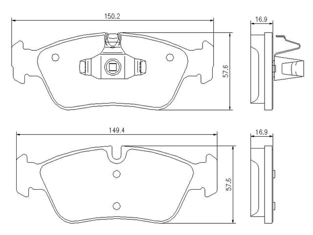 6720045E Front Brake Pads