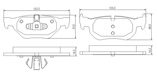 6720048E Rear Brake Pads