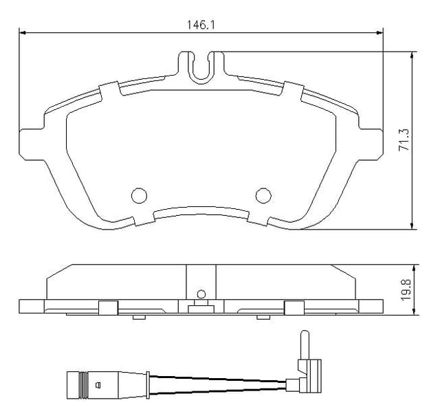 6720054E Front Brake Pads