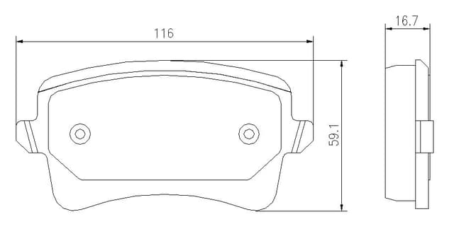 6720057E Rear Brake Pads