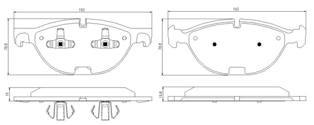 6720063E Front Brake Pads
