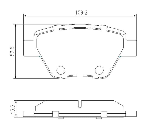 6720065E Rear Brake Pads