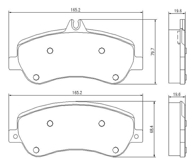 6720066E Front Brake Pads