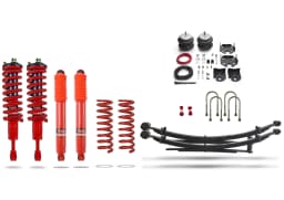 Pedders Heavy Duty Load Carrying and Towing Suspension kit. With Supplementary air bags & Assembled struts.  Ford Ranger, PX