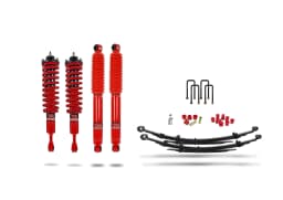 Pedders Heavy Duty Load Carrying and Towing  Suspension Kit. With Foam Cell Shocks & Assembled Front Struts. Toyota Hilux MK8