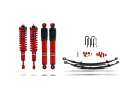 Pedders Heavy Duty Load Carrying and Towing  Suspension Kit. With Foam Cell Shocks & Assembled Front Struts. Toyota Hilux MK8 & MK9 - Adjustable Foam  Cell Shocks