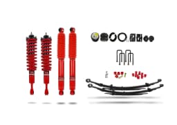 Pedders Heavy Duty Load Carrying and Towing Suspension Kit. With Addtional Air Bags. With Foam Cell Shocks & Assembled Front Struts. Toyota Hilux MK8