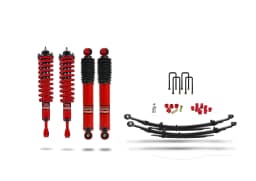 Pedders Extra Heavy Duty Load Carrying and Towing Suspension Kit. With Foam Cell Shocks & Assembled Front Struts. Toyota Hilux MK8 & MK9