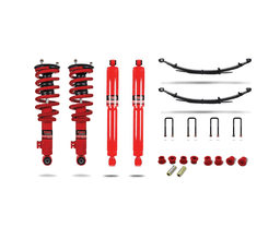 Pedders Heavy Duty Load Carrying and Towing Suspension Kit. With Assembled struts. Nissan Navara D40