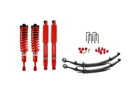 Pedders Extra Heavy Duty Load Carrying and Towing Suspension Kit. With Assembled struts. Toyota Hilux Mk6 and 7