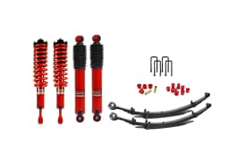 Pedders Extra Heavy Duty Load Carrying and Towing Suspension Kit. Toyota Hilux Mk6 and 7 - Assembled Adjustable Struts