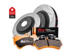 Спирачен комплект - 4000 Series T3 с канали и Xtreme Performance Накладки (2x DBA42060S + DB1841XP)