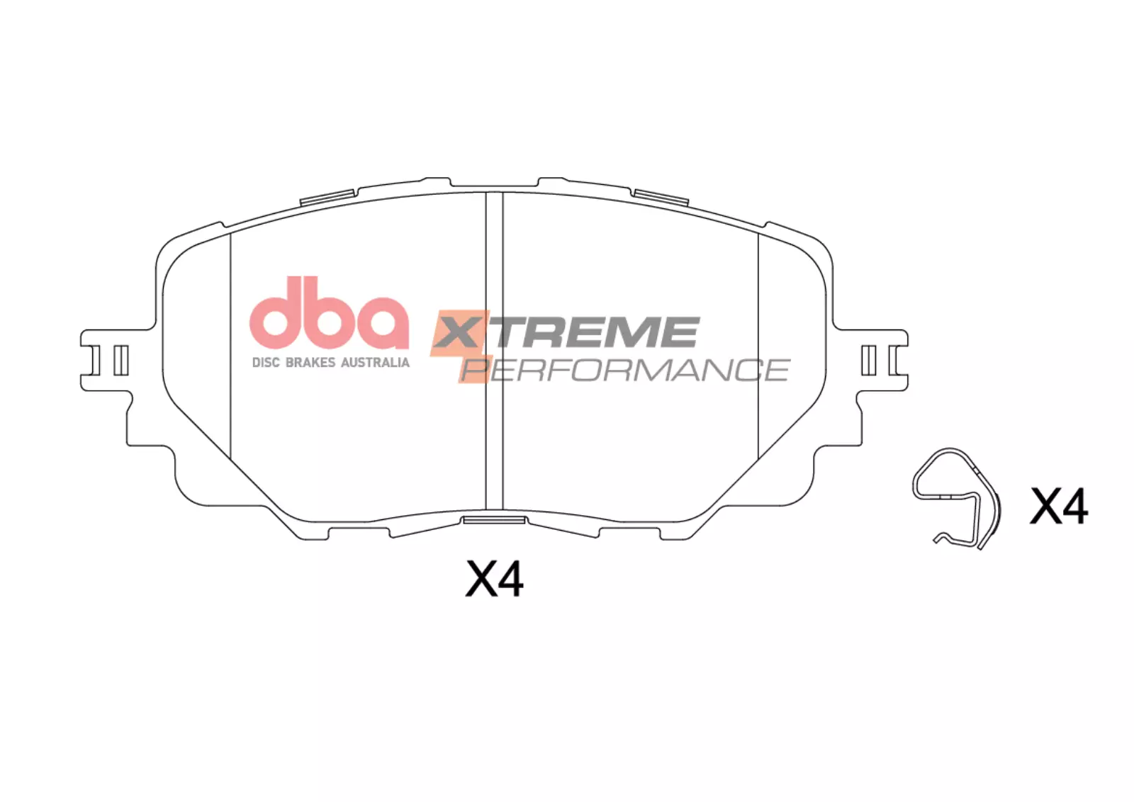 Спирачен комплект - 4000 Series T3 с канали и Xtreme Performance Накладки (2x DBA42572S + DB2441XP)
