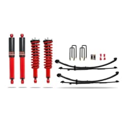 Pedders 1.75 Inch Heavy Duty Load Carrying and Towing Kit. With Assembled Adjustable Foam Cell Struts and Parabolic Leaf Springs. Isuzu D-Max